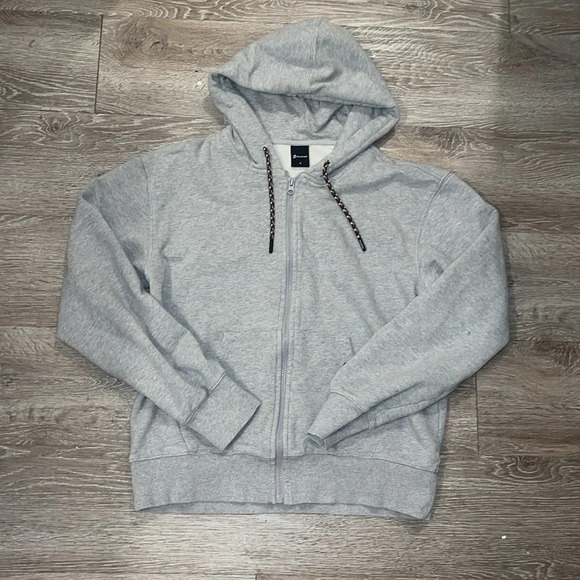 Peloton Hoodie Womens small Gray Full Zip Sweatshirt Multicolor Graphic - Picture 6 of 6